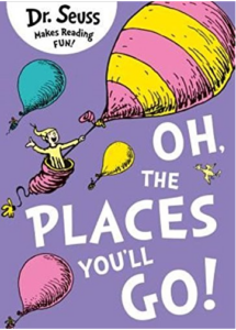 oh the places you'll go by dr seuss book cover